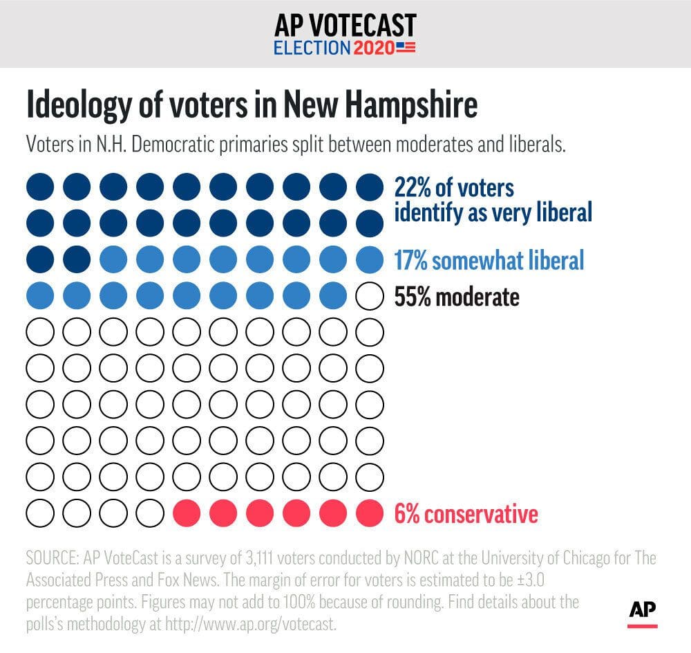 AP VoteCast Ideology New Hampshire