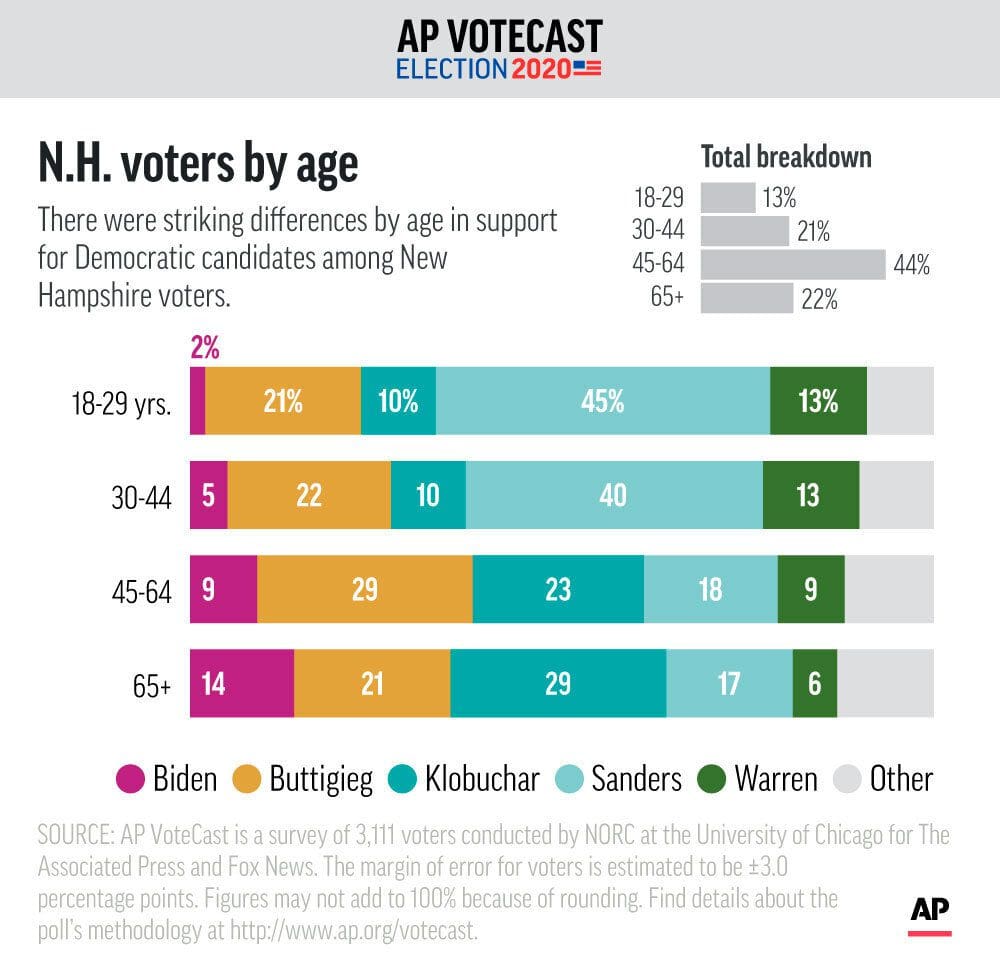 AP VoteCast Age New Hampshire