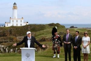 Donald Trump visit to Scotland