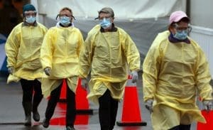 Virus Outbreak Missouri, nurses