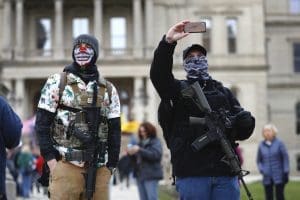 Michigan Social Distancing Protesters