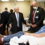 Pence refuses to wear face mask so he can look people ‘in the eye’