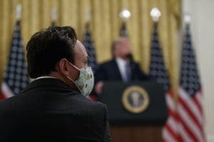 White House masked man