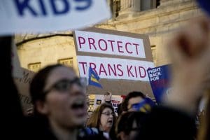 Transgender, LGBTQ protest
