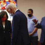 Biden meets with protesters as Trump hides in bunker tweeting and inciting violence
