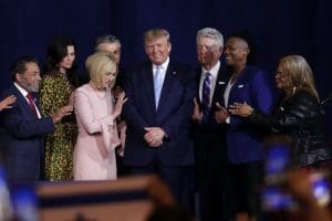 Donald Trump, Paula White, and other pastors