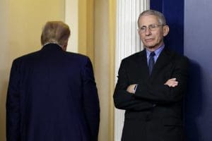 Trump criticizes Fauci and says US is in a 'good place.'