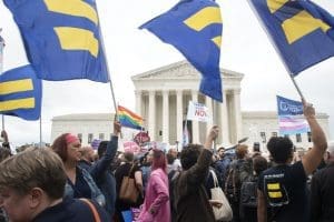 Supreme Court LGBTQ rally