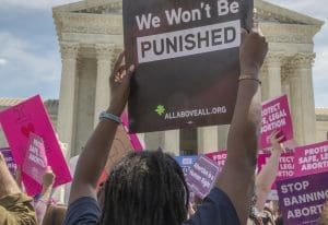 Abortion Ban Protest Outside of Supreme Court
