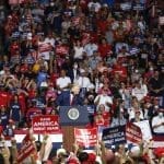 Trump campaign ads feature rallygoers ignoring virus safety guidelines