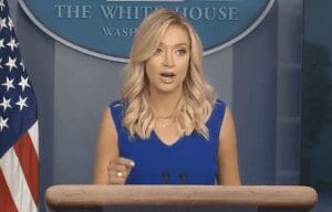 White House press secretary Kayleigh McEnany