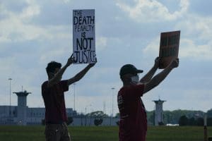 Death penalty protestors