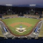 Dodgers are first major league baseball team to open stadium for voting