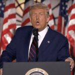 Trump mentions lost loved ones — then spews lies about the virus for 5 minutes