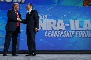 Donald Trump and Wayne LaPierre of the NRA