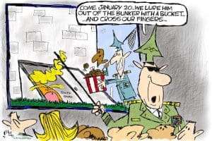 Cartoon: Operation Bucket Trap