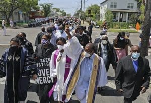 Clergy marching for racial justice