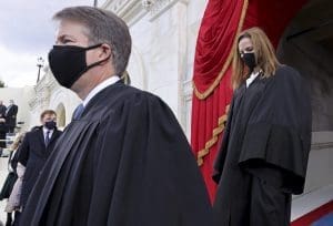 Supreme Court Justices Brett Kavanaugh and Amy Coney Barrett