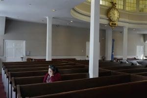 Immigrant from Guatemala in Massachusetts church
