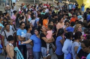 Migrants waiting in Mexico