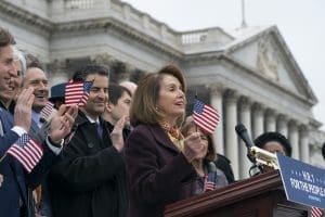 Nancy Pelosi, John Sarbanes and House Democrats