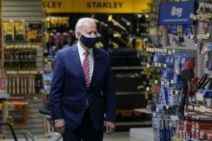 Joe Biden visits hardware store