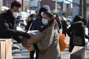 Asian American woman, food assistance, poverty, pandemic
