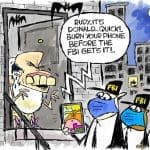 Cartoon: Rudy raided
