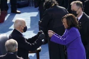Joe Biden and Kamala Harris at inauguration