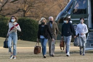 Joe and Jill Biden and some of their grandchildren