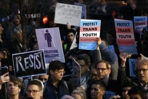 Rally in support of transgender youth