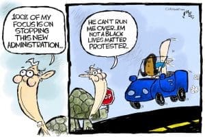 Cartoon: McTortoise obstruction