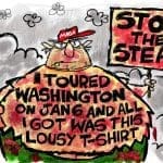 Cartoon: Washington tourist