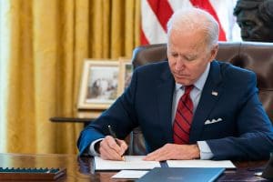 Joe Biden signing orders