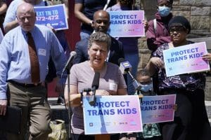 Protect Trans Kids rally