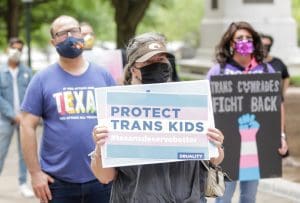 Marchers call to protect trans kids