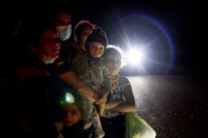 Immigrant families, asylum seekers, Mexico