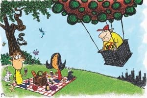 Cartoon: COVID picnic
