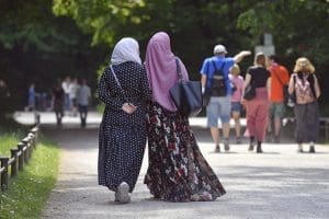 Muslim women wear headscarves in Germany