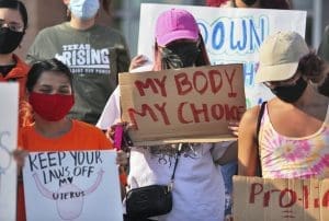 Abortion rights supporters in Texas