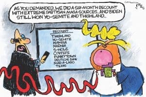 Cartoon: Trump's recount disaster