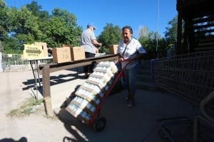 Food drive in New Mexico