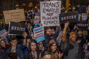 Rally for transgender rights