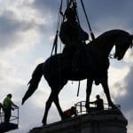Statue of Gen. Robert E. Lee comes down in Virginia capital