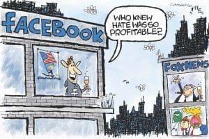 Cartoon: Zuck Face Fox hate
