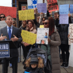 Swastika sign spotted at anti-vax rally held by New York governor hopeful