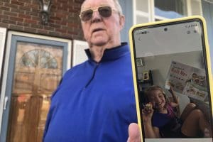 West Virginia retiree with photo of granddaughter