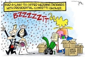 Cartoon: Mar-A-Lago confetti shower
