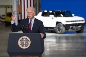 Joe Biden visits GM electric car plant