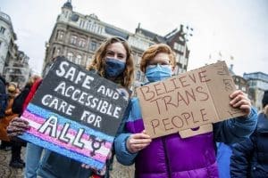Believe trans people protest